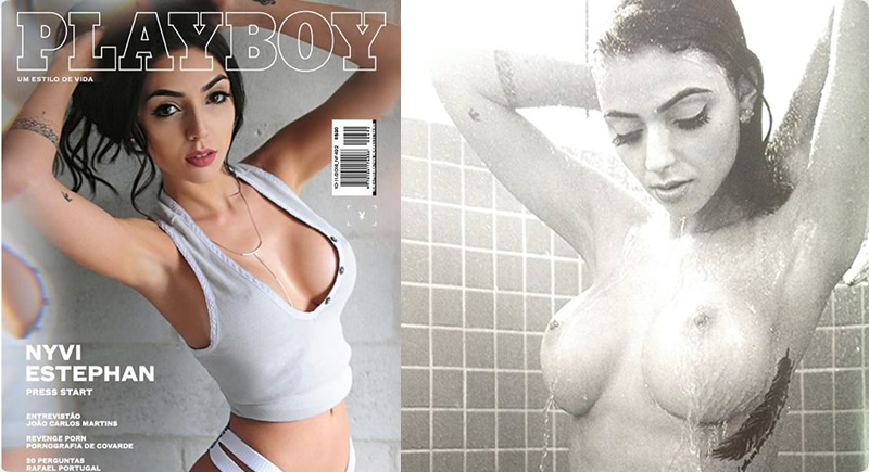 Playboy Outubro-Novembro – Nyvi Estephan nua